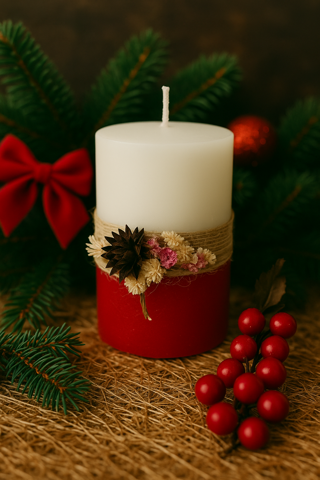 Rose Candle
